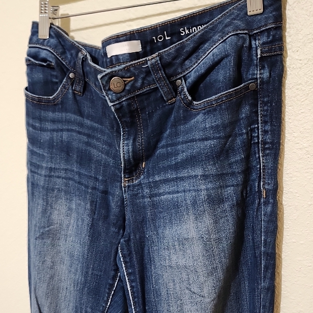 LC Lauren Conrad Blue Skinny Jeans Classic Style - Picture 5 of 14